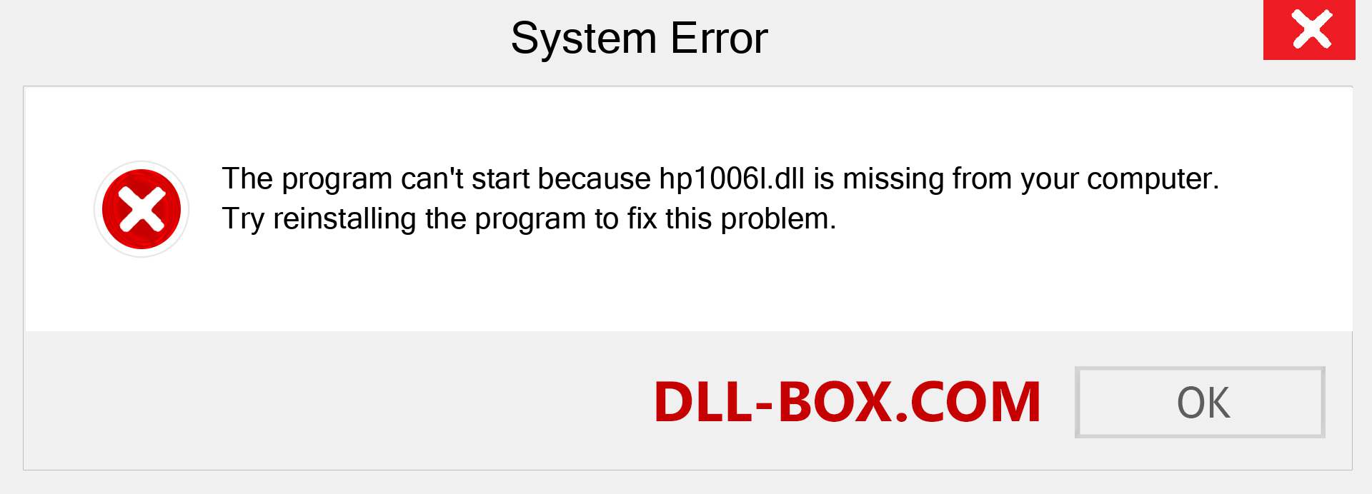  hp1006l.dll file is missing?. Download for Windows 7, 8, 10 - Fix  hp1006l dll Missing Error on Windows, photos, images